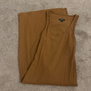 Wild Fable Ribbed Brown Tank Dress